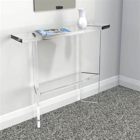 Clear Perspex Acrylic Console Table Premium Acrylic Made