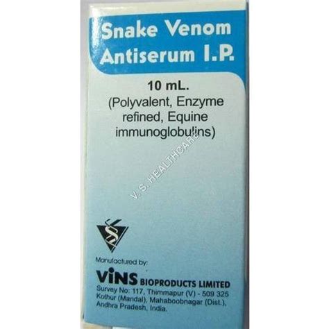 Anti Snake Venom Snake Venom Antiserum Latest Price Manufacturers