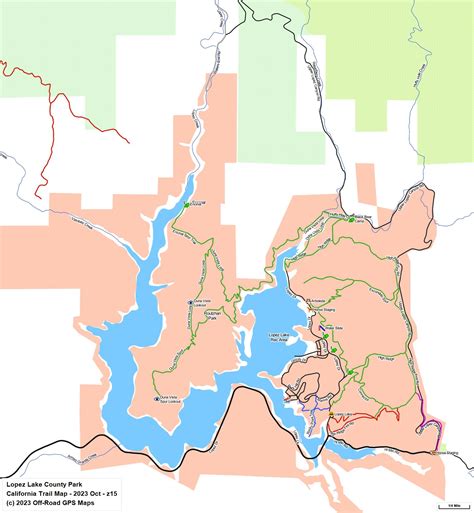 Lopez Lake - California Trail Map