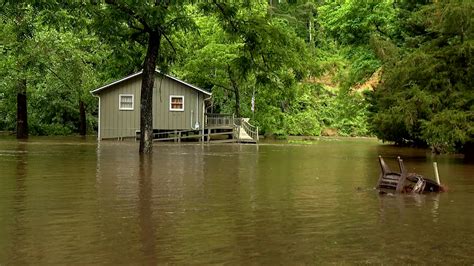 Cleanup Underway In Jackson County While Floodwaters Remain High In