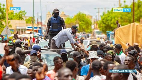 Direct Caravane d Ousmane Sonko et les leaders de Yewwi Askan Wi à