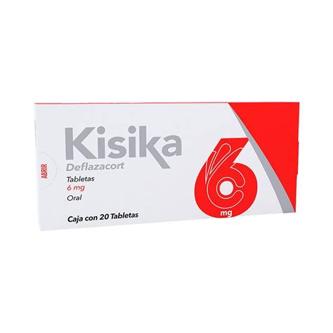 Kisika 6 Mg Caja Con 20 Tabletas Deflazacort