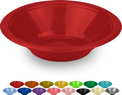 Decorrack Small Plastic Bowls Inch Disposable Popcorn Soup And