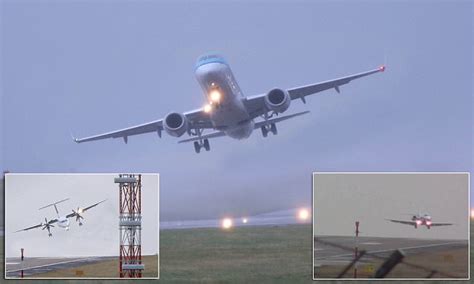 Plane Video Shows How They Battle High Winds At Leeds Bradford Airport