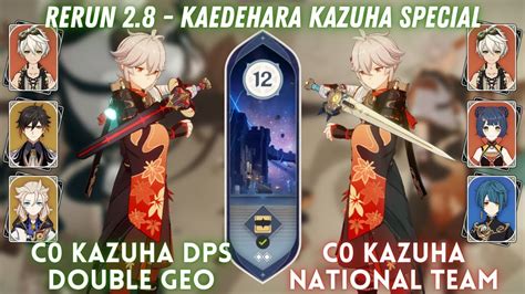 Kazuha Rerun 2 8 Special C0 Kazuha DPS And National Team Spiral