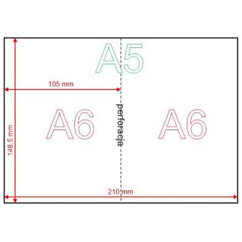 Papier Perforowany A5 Do A6 120g 500ark Papier Perforowany Rodar