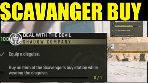 How To Equip A Disguise And Buy An Item At The Scavengers Buy Station Dmz