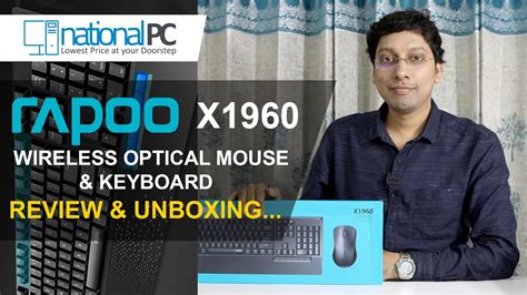 Rapoo X1960 Wireless Optical Mouse Keyboard Combo Unboxing And Review