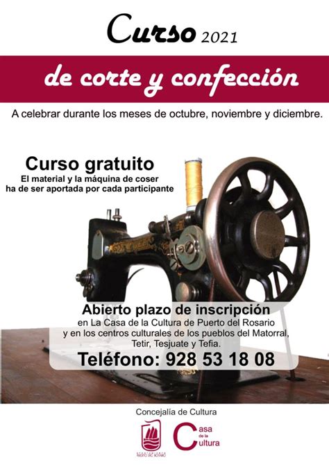 Abierto El Plazo De Inscripci N Para El Curso De Corte Y Confecci N En