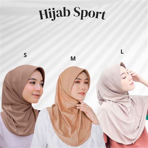 Jilbab Sport Uk Sml Jilbab Instant Hijab Sport Jersey Premium Sport