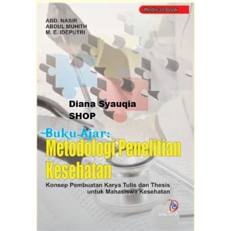 Jual Buku Ajar Metodologi Penelitian Kesehatan Shopee Indonesia