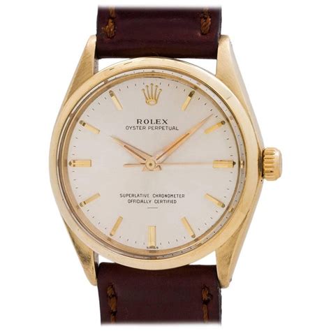 Rolex Yellow Gold Oyster Perpetual Underline Dial Self Winding