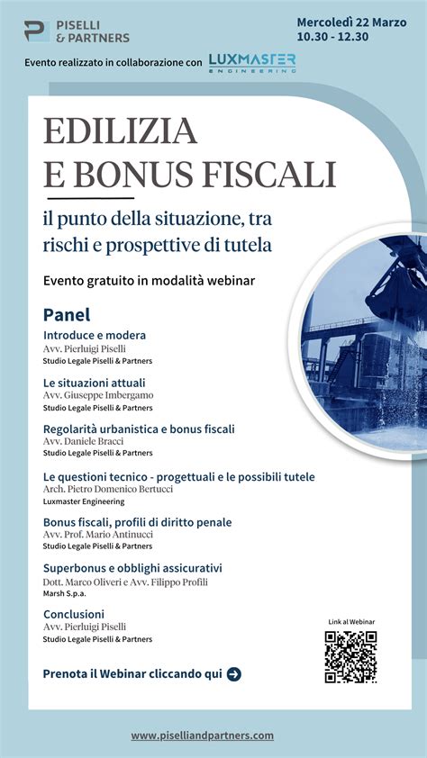 Edilizia Bonus Fiscali Piselli Partners