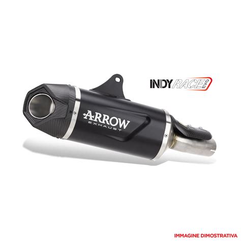 Terminale Omologato Arrow Indy Race Evo Alluminio Dark Fondello