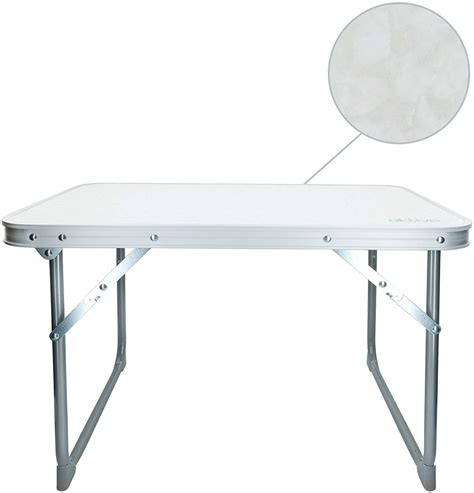 Aktive 52836 Mesa Plegable Baja 60x40x40 Cm Camping Blanca Mesa