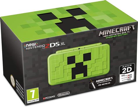 New Nintendo 2ds Xl Creeper Edition Minecraft New Nintendo 3ds Edition Limited Amazon It