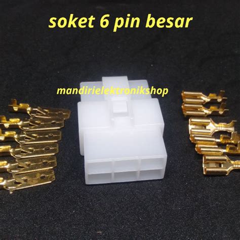 Jual Soket Motor Mobil 6 Pin Besar Skun Konektor Kabel Motor Mobil