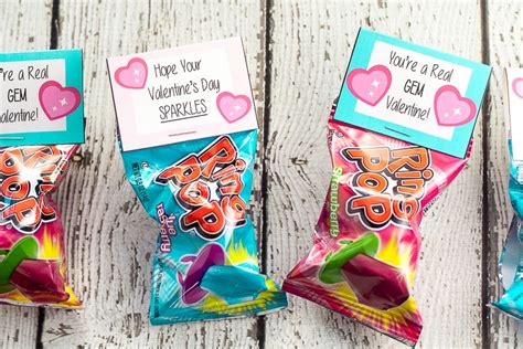 Free Printable Ring Pop Valentines Diy Valentines For Kids