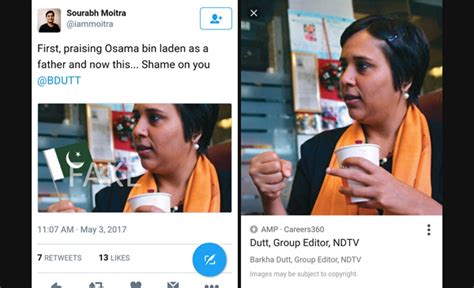 Twitter Photoshops Barkha Dutt Holding Pakistan Flag: Fake News Police ...