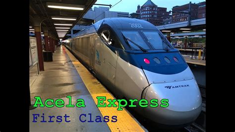 AMTRAK ACELA EXPRESS America S Highspeed Train First Class Trip