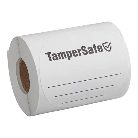 Choice Tampersafe 3 Round Customizable White Paper Tamper Evident