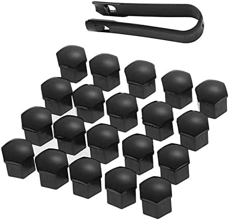 Autoutlet Pcs Black Wheel Nut Caps Bolt Covers Mm Universal