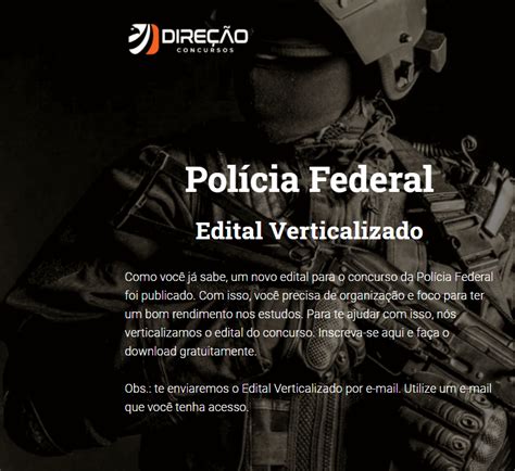 Edital Pf 2018 Verticalizado Delegado Pf Verticalizado Estude O