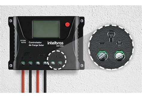 Controlador De Carga Solar A Pwm C Usb Ecp Intelbras