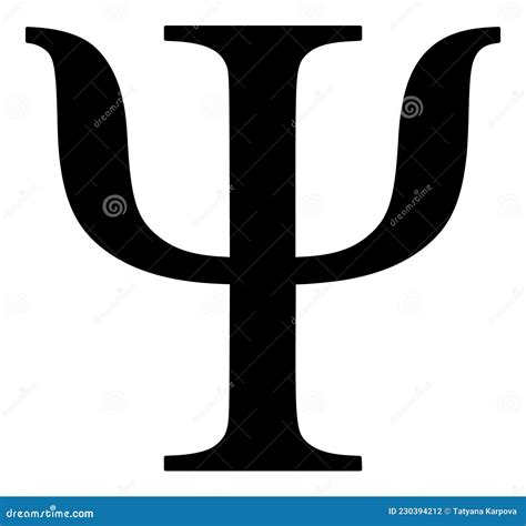 Psi Greek Letter Vector Icon Flat Illustration Stock Vector Illustration Of Glyph Time 230394212