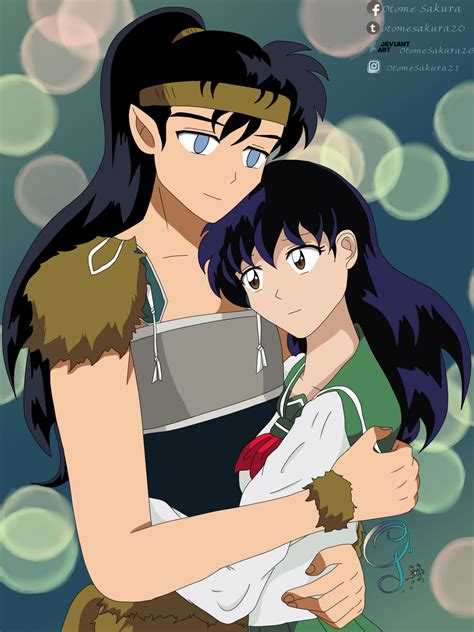 Koga and Kagome by OtomeSakura26 on DeviantArt