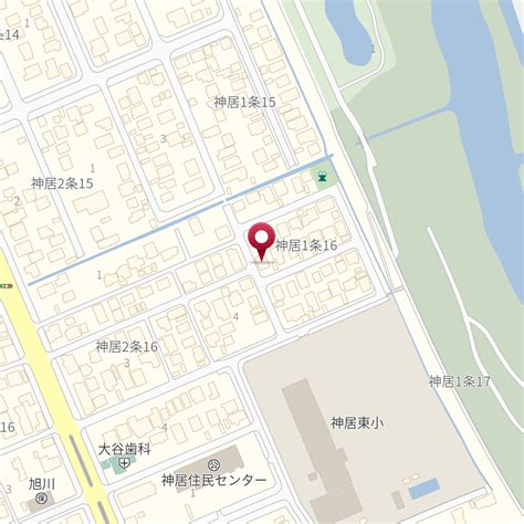 北海道旭川市神居1条16－2－9 の地図 Mapfan