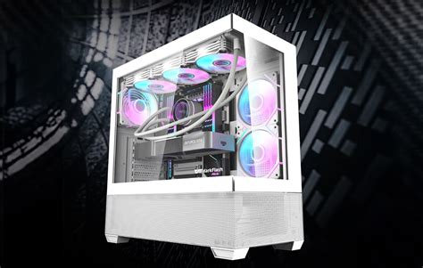 Darkflash Ds Air White Tempered Glass Atx Computer Case Arvutitark