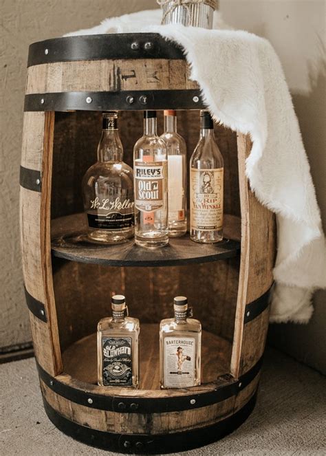 Bourbon Barrel Bar Cabinet Etsy