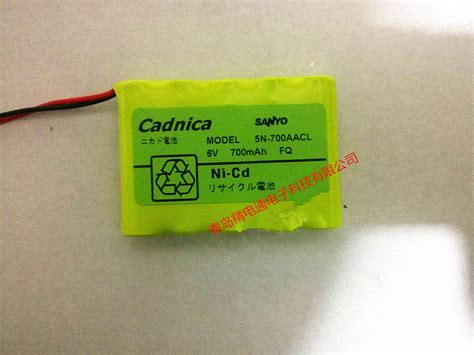 Sanyo Sanyo Cadnica 5N 700AACL Sanyo 6v 700mAh Rechargeable Battery