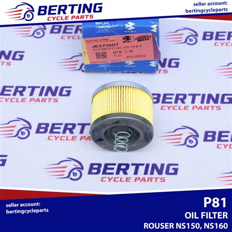 OIL FILTER Rouser NS150 NS160 Genuine JE571007 Lazada PH