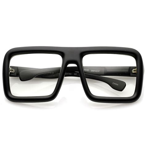 Oversize Bold Thick Frame Clear Lens Square Eyeglasses Mm Retro