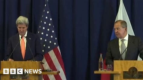 Us And Russia Agree Syria Peace Moves Bbc News