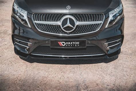 Front Lippe Front Splitter Frontansatz V F R Mercedes Benz V