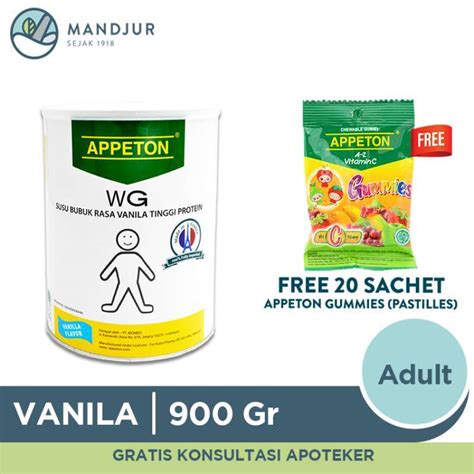 Jual Appeton Weight Gain Adult Vanilla 900 Gr Susu Tinggi Protein