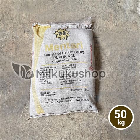 Jual Pupuk Mentari Mop Kcl Kg Kemasan Pabrik Via Gosend Grab