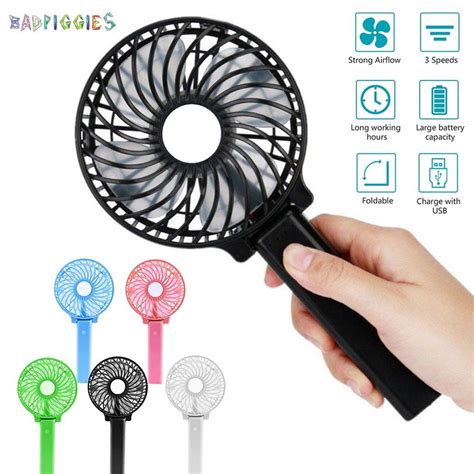 Badpiggies Mini Handheld Fan Foldable Desk Fan Small Personal Portable