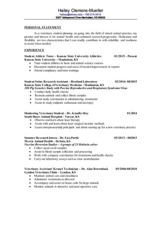 Hailey Clemons Mueller CV Generic PDF