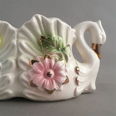 Ceramic Swan Planter