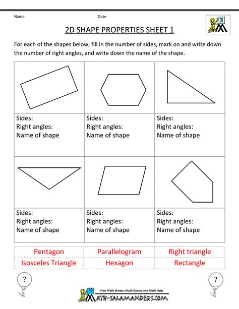 Shapes And Their Attributes Elisa Hwang Mendez Library Formative