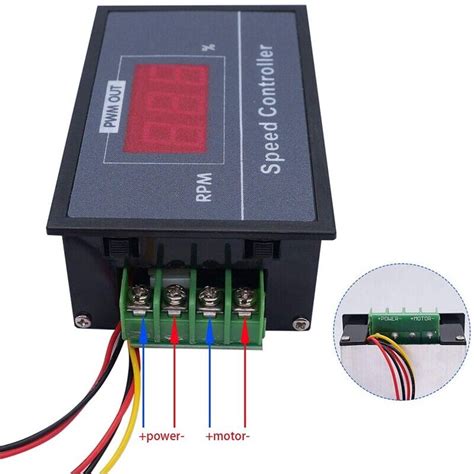 Pwm Dc Motor Drehzahl Regler Mit Digital Anzeige A Pwm Einstellbarer