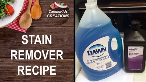 Inexpensive Stain Remover Recipe With 2 Ingredients Youtube