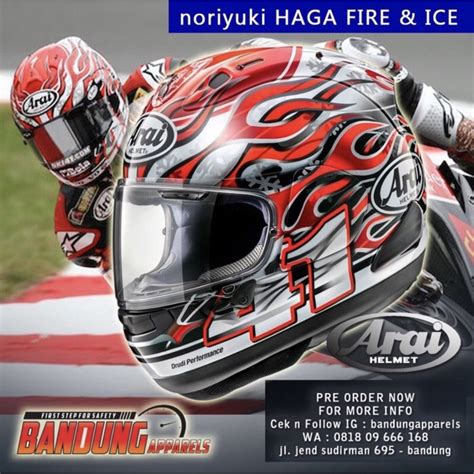 Jual Helm Full Face Arai RX7X Noriyuki Haga Fire And Ice Rx 7x Arai