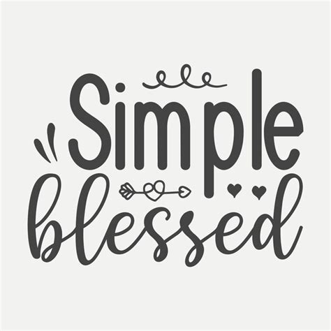 Premium Vector Simple Blessed Lettering Premium Vector Design