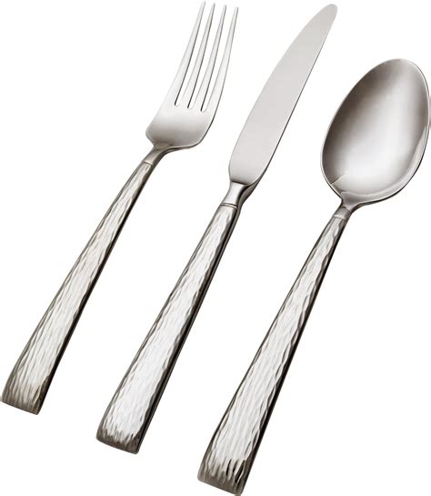 Amazon Hampton Forge Signature Brocade Hammered Piece Flatware