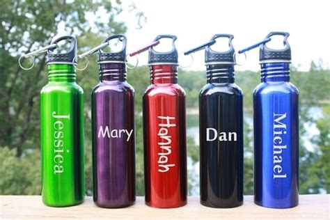 Personalized Water Bottles Stainless Steel by Engravablecreations